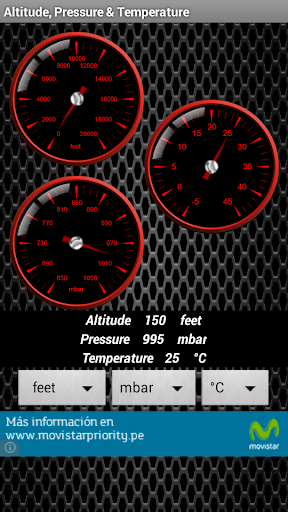 Altitud Presion y Temperatura