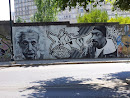 Einsteins and Snoop Dog Mural