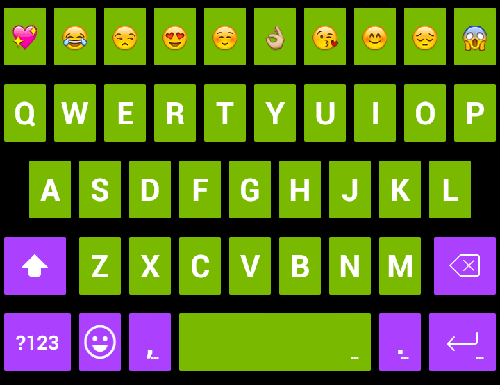 【免費個人化App】Green Emoji Keyboard-APP點子