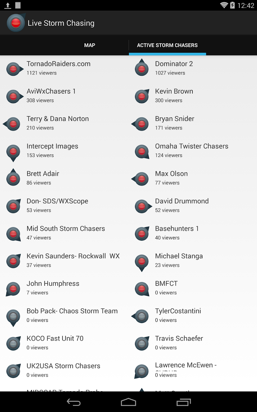 Live Storm Chasing Screen 2