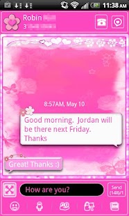 How to mod Cute Pink Theme for GO SMS PRO 1.0 apk for bluestacks