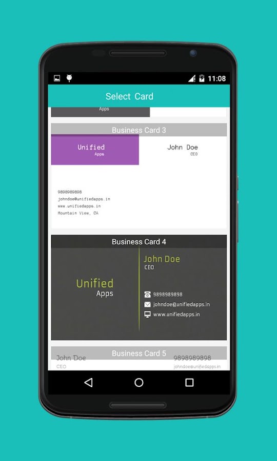 Business Card Maker - screenshot