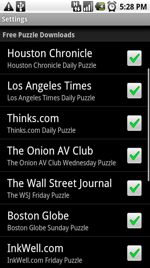 Shortyz Crosswords Android