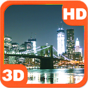 Skyline Bridge Night City View logo