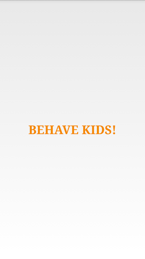 Android application Behave Kids screenshort