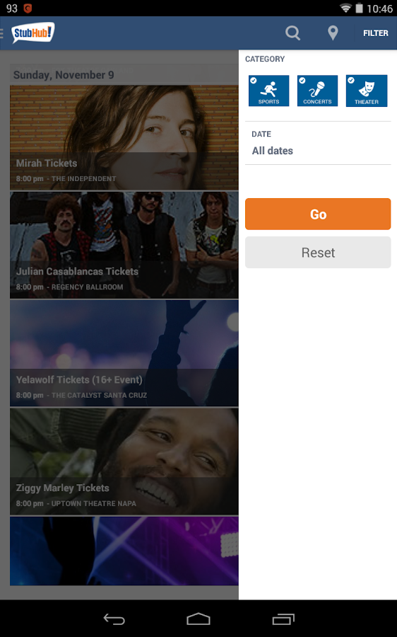StubHub Event tickets Android Apps on Google Play