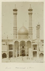 Exterieur van de Fatima Masumehschrijn (Hazrat-e Masumeh) in Qom