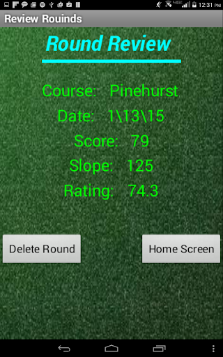 Golf Round Analyzer FREE