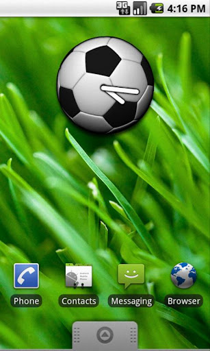 Football Analog Clock Widget