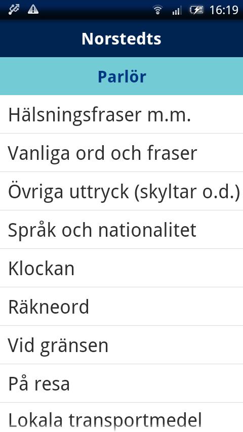 Norstedts tyska fickordbok Screen 2