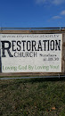 Restoration Church sign