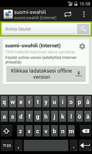 Finnish-Swahili Dictionary