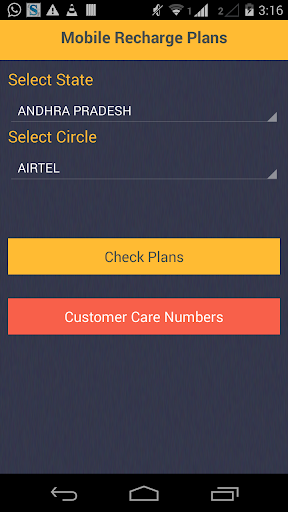 Mobile Recharge Plans - Rates