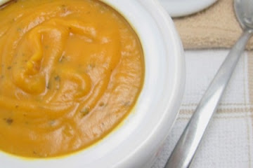 Crockpot Sweet Potato Basil Soup