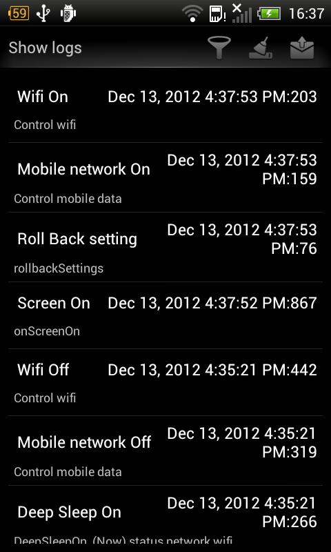Deep Sleep Battery Saver Pro - screenshot