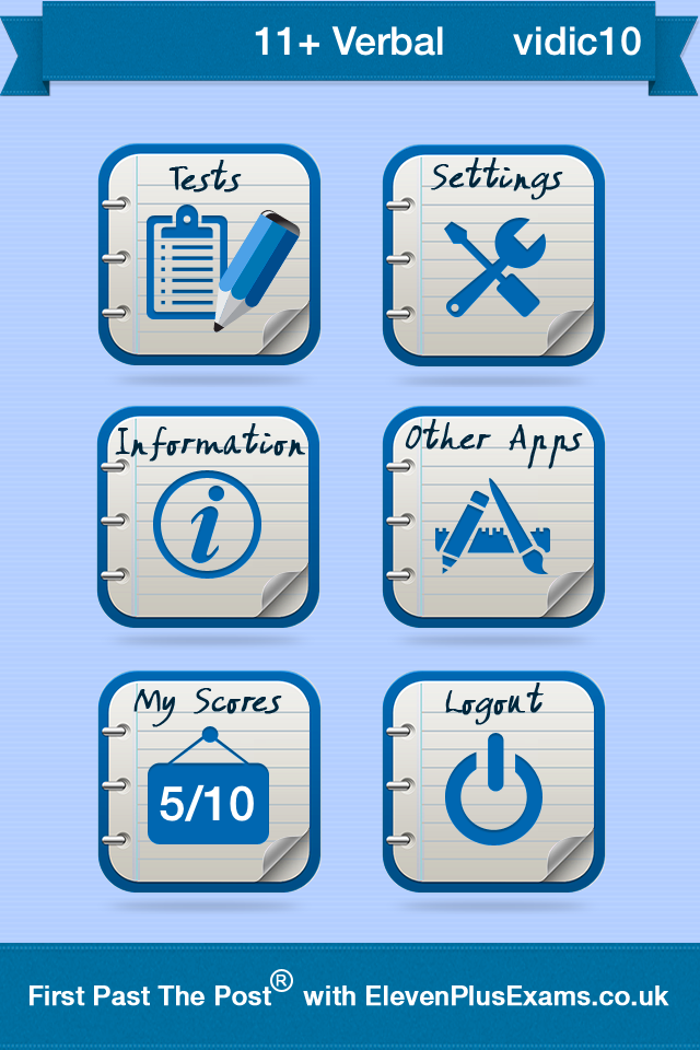 11+ Verbal Reasoning Practice Screen 1