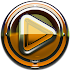 Poweramp skin Orange Glas luxe3.10 (Paid)
