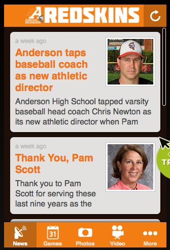 Anderson Redskins App