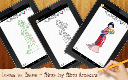 【免費家庭片App】Learn To Draw Princess, Queens-APP點子