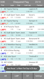 Le Mans & WEC Live Timing Pro
