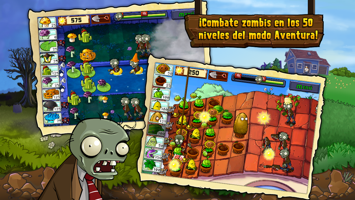 Imagen de muestra del juego Pflanzen gegen Zombies