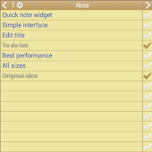 Note To Do. Widget