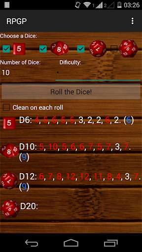 RPG Dice Roller PRO