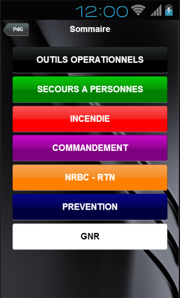 Android application CASPF screenshort
