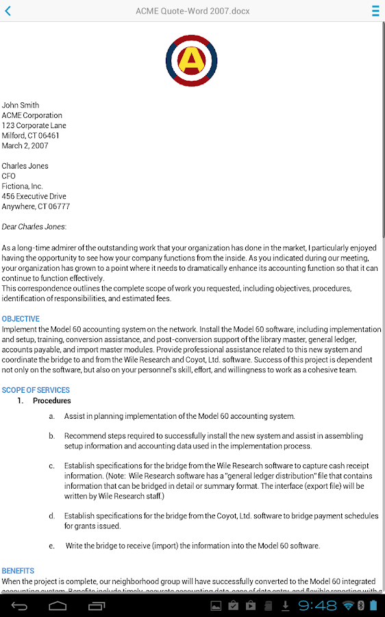 Docs To Go - Free Office Suite - screenshot