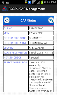 RCSPL CAF Management - screenshot thumbnail