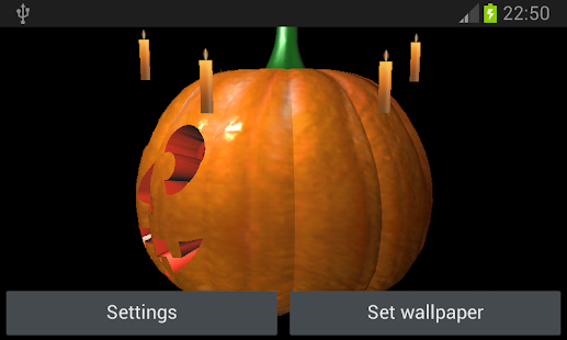 Pumpkin 3D Live Wallpaper - náhled