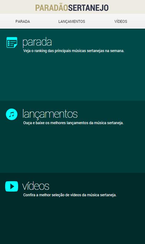 Paradão Sertanejo Screen 1