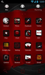 Download Blood Mask GO Launcher Theme APK