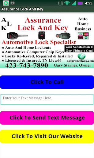 Assurance Lock Key