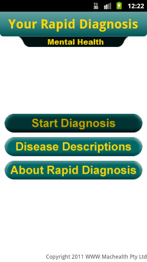 Your Rapid Diagnosis Mental Screen 1