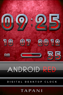 RED DIGITAL Clock - náhled