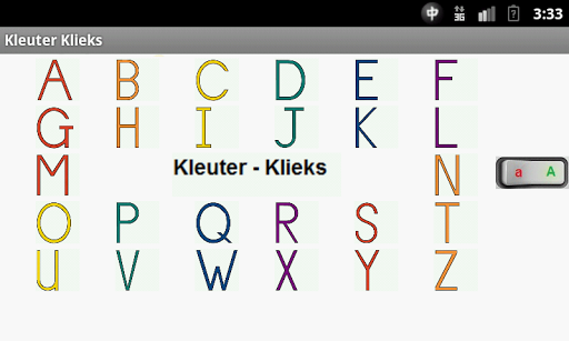Kleuter-klieks alphabet