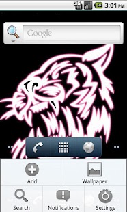Tiger Temptation theme 480x800 Screenshots 1