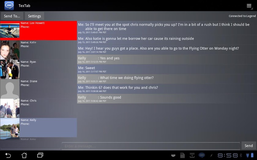 TexTab Screen 2