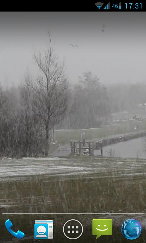 Snowing Live Wallpaper HD Screen 2