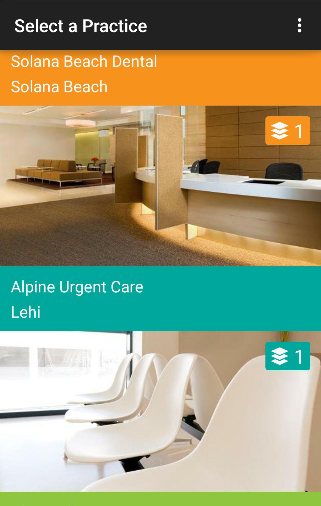 Android application PatientReach Mobile screenshort