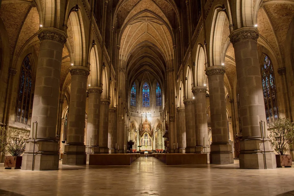 Mariendom-Linz-Austria - Mariendom Cathedral, or Neuer Dom, in Linz, Austria. As the country's biggest church, the cathedral was completed in 1924 and seats up to 20,000 worshippers.