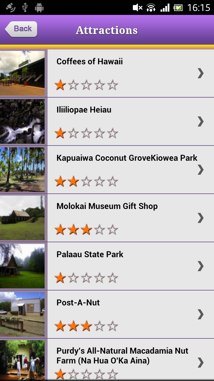 Lanai &amp; Malokai Offline Guide Screen 3