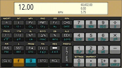 Android application Quick 12C Financial Calculator screenshort
