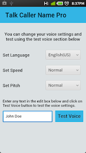 Caller Name Talker - screenshot thumbnail