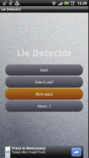 Lie Detector PRANK Android app Screenshot 3