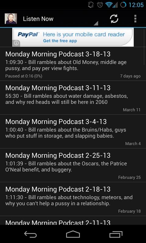 Bill's Monday Morning Podcast