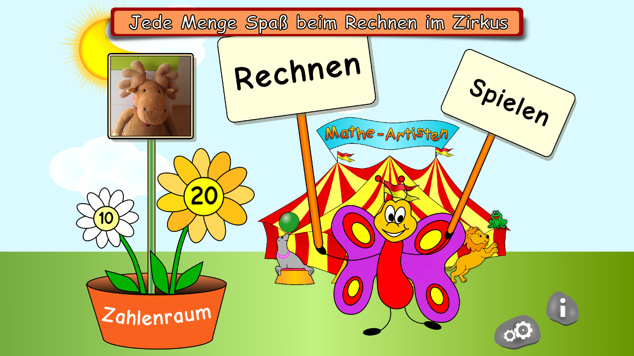 Android application Maths Artists first grade screenshort