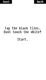 Tap the black tiles poster 4