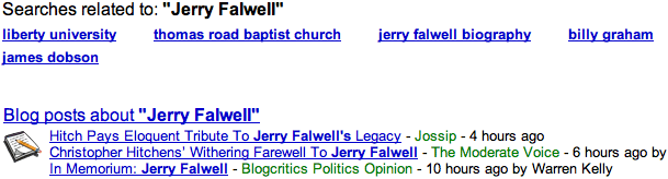 Google results Jerry Falwell